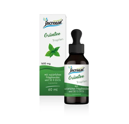 Liposomale Grüntee Tropfen hochdosiert - 48.000mg pro Packung - Hochdosierte Grüntee Tropfen mit 1600mg pro Tagesdosis. Ideal für die tägliche Unterstützung, frei von chemischen Extraktionsprozessen. Praktisch in der Anwendung – einfach in Getränke mischen.