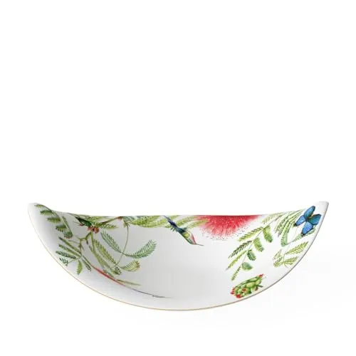 Villeroy & Boch Suppenteller, 47 x 38 cm - Exotischer, mehrfarbiger Suppenteller aus hochwertigem Premium Porzellan, spülmaschinen- und mikrowellenfest, ideal für stilvolle Präsentation Ihrer kulinarischen Kreationen.