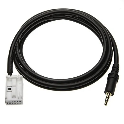 3.5 mm AUX Audio Jack Eingang Kabel Musik Kompatibel mit Automobil in KFZ Adapter zum Verbinden mit MP3, Samsung Galaxy, HTC One, Huawei, Xperia, Lumia, LG zu Radio RCD210 RCD310