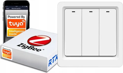 Lichtschalter 3 Click. ZigBee TUYA #arbeitet ohne N