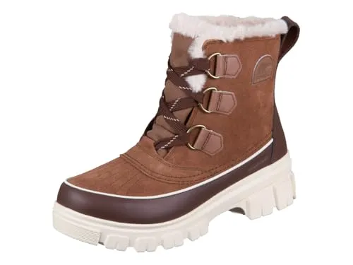 Sorel Women's Torino V Waterproof Winterschuhe US 6 | EU 37 - Wasserdichte Winterstiefel in Braun/Beige, ideal für den Alltag; isolierend und aus PU-beschichtetem Material für optimalen Komfort.
