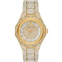 Michael Kors MK7398 Raquel Pave Gold-Ton Damenuhr