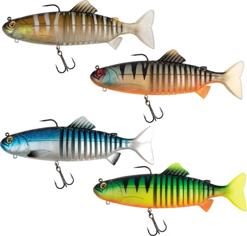 Fox Rage Jointed Replicant - Gummifisch, Gewicht:244g, Länge:27cm, Farbe:Orange Belly Perch UV