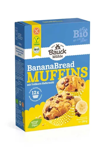 Bauck Mühle Backmischung Banana Bread Muffins von BAUCK MÜHLE