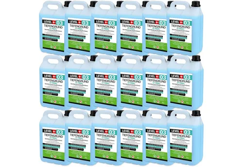 Level+ Tiefengrund Lf Gipsputz Grundierung 90l - Schnell trocknende Grundierung auf Acrylharzbasis zur Verbesserung der Haftfähigkeit unter Zementmörtel und Klebstoffen. Ideal für saugfähige Flächen in Innenräumen und im Freien.