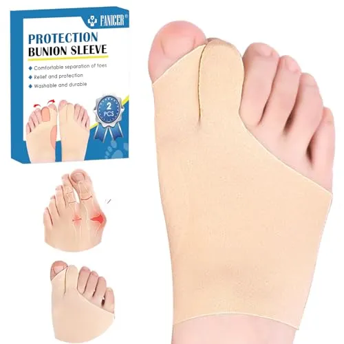 home harbor Hallux Valgus Schutz Bandage, Hallux Valgus Schiene Korrekturbandage,Zehenspreizer Hallux Valgus mit Silikonpads für Männer und Frauen
