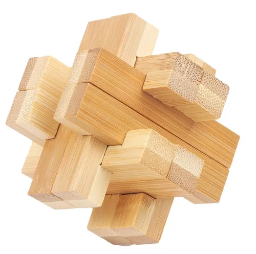 Philos Puzzle Philos 6060 - Cross Road Puzzle, Bambus, Puzzleteile