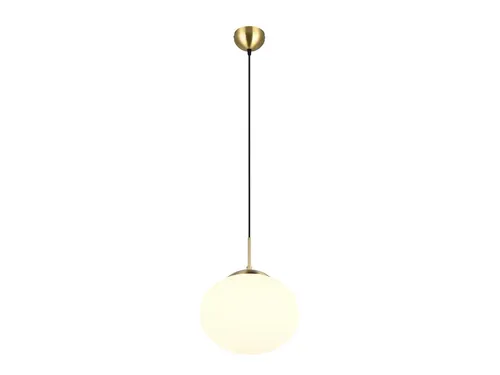 TRIO Leuchten LED Pendelleuchte mit Dimmfunktion – Warmweiß, Ø 30cm - Elegante LED Pendelleuchte im Retro Design mit opalglasigem Lampenschirm, ideal für Esstisch oder Couchtisch. Dimmbare E27 Fassung für flexibles Licht, inklusive austauschbarem LED Leuchtmittel.
