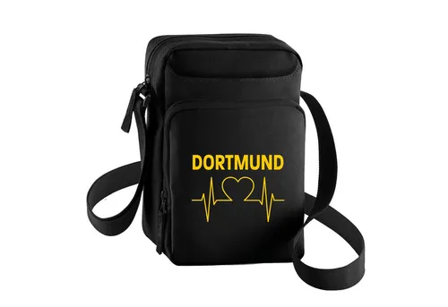 multifanshop Schultertasche Dortmund - Herzschlag - Tasche