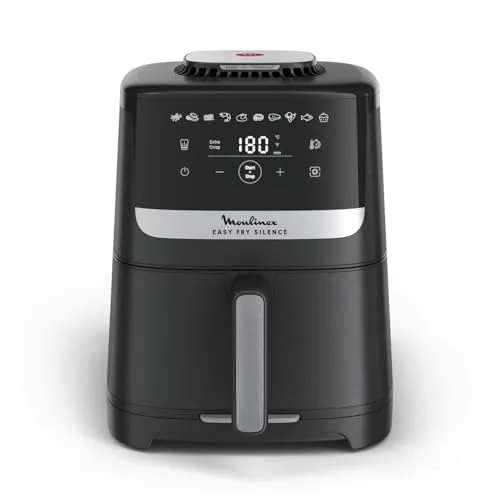 Moulinex Easy Fry Silence XL Black We 176_Oil Less Fryer, siehe Herstellerdatenblatt, schwarz/rot