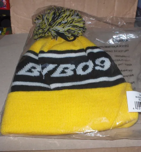 BVB Borussia Dortmund -Mütze Bommel KINDER-Größe Neu,Lizenz,OVP