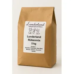 Lunderland Rübenmix 5kg | Ergänzungsfuttermittel für Hunde - Hundefutter mit hochwertigen Rübenstücken, reich an Ballaststoffen für eine gesunde Verdauung und optimale Nährstoffaufnahme.