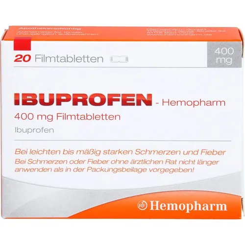 IBUPROFEN Hemopharm 400 mg Filmtabletten 20 St.