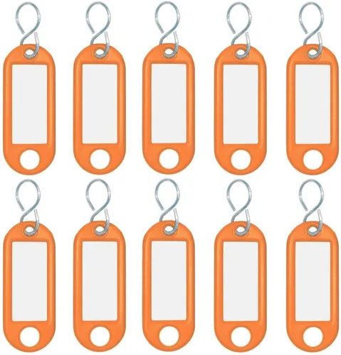 WEDO Schlüsselanhänger Schlüsselanhänger mit S-Haken orange VE=10 Stück