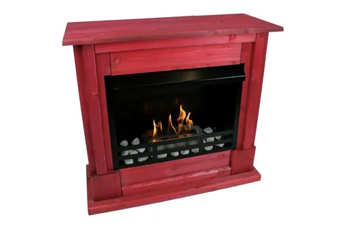 Kaminbau Mierzwa Echtfeuer-Dekokamin Rafael (Deluxe, Brenngel & Bio-Ethanol Kamin inkl. regulierbarer Brenner & Zubehör), Farbwahl, Gelkamin, Ethanolkamin, Bodenkamin, Kaminofen