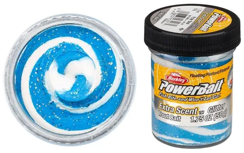 Berkley Powerbait Select Glitter 50g Swirl Polar Bear Forellenteig