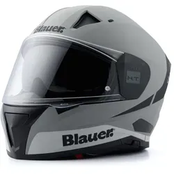Blauer Motorradhelm Naca NF01A mit integriertem Sonnenvisier - Integralhelm in Größe S (54/56) mit praktischem integrierten Sonnenvisier, vorbereitet für Kommunikationssystem, ideal für sicheres Fahren.