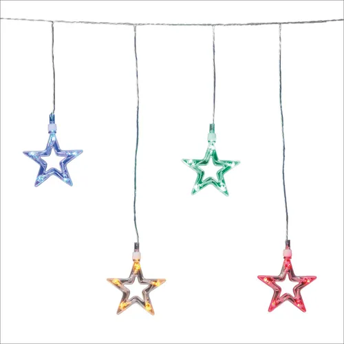 10-tlg. LED-Sternenvorhang