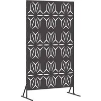 vidaXL Sichtschutz Schwarz Stahl - Moderner Gartenzäune - Stabiler Sichtschutz aus robustem Stahl, ideal für Garten und Terrasse. Schafft Privatsphäre und verleiht deinem Außenbereich einen modernen Look.