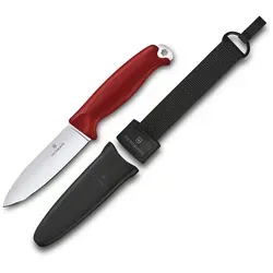 Victorinox Venture Taschenmesser - Feststehendes Messer in Rot - Schweizer Taschenmesser mit einer Klingenlänge von 10,5 cm, ideal für Outdoor-Abenteuer und alltägliche Anwendungen. Robuster Griff aus Kunststoff für sicheren Halt.