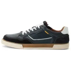 camel active Herren Sneaker aus Nappaleder Dunkelblau - Stylische Herren Sneaker aus hochwertigem Nappaleder mit robuster Außensohle für optimalen Halt und herausnehmbarer Innensohle für individuellen Komfort.