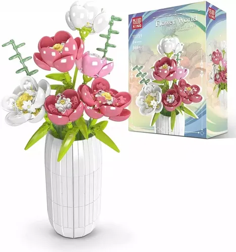 Mould King Peony Blumen 10059