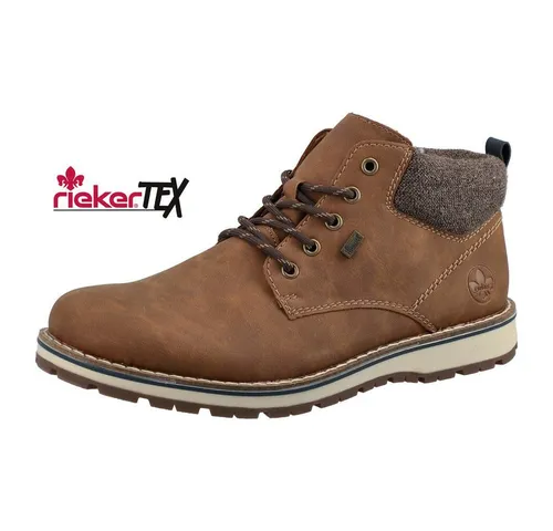 Rieker Herren Schnürstiefeletten 38419 - Wasserabweisende Stiefel für Herren - Herren-Stiefel mit riekerTEX-Membran für optimalen Nässeschutz und Atmungsaktivität, ideal für Übergangszeiten.