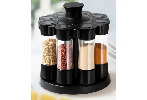 BURI Gewürzstreuer Gewürzrondell Streuer Gewürze Gewürzständer Gewürzbehälter Salzstreuer