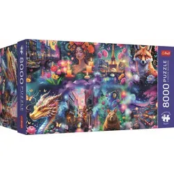 Trefl Puzzle Bunte Welt – 8000 Teile von Trefl