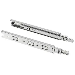 MS Beschläge Teleskopauszug 1 Paar Schubladenauszüge h 35mm Vollauszug Metall, einfacher Teleskopauszug in 35mm Höhe 50 cm