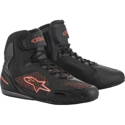 Alpinestars Faster 3 Rideknit - Motorradstiefel in Schwarz/Neon-Rot - 9 US - Hochleistungs-Motorradstiefel mit nahtlos gestrickter Konstruktion, extrem leicht und atmungsaktiv, bieten erstklassigen Schutz und Komfort für jeden Fahrer.