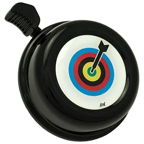 Liix Fahrradklingel Colour Bell, Darts Champion Schwarz, LiixBell
