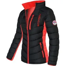 Nebulus Winterjacke P4771 - Damen, schwarz-rot, Größe S/36 - Stylische Winterjacke für Damen in schwarz-rot. Hergestellt aus 100% Polyester, bietet sie Wärme und Komfort für kalte Tage.
