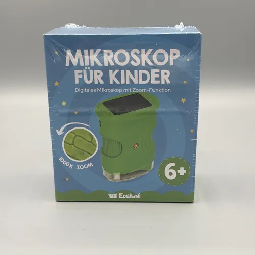 Edubini Abenteuer-Mikroskop für Kinder (grün)