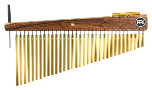 Meinl Percussion High-Frequency Chime - Musikinstrument mit 33 Klangstäben - 1-reihig - Inkl. Schlägel - Holz und Aluminum, Natur und Gold (CH33HF)