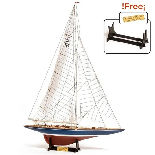 Occre 12013 Endeavour Yacht Modell 1:75 - Miniatur Wasserfahrzeug-Modelle, detaillierter Holzmodellbausatz der berühmten Endeavour Yacht mit 1.277 Teilen für anspruchsvolle Modellbauer.