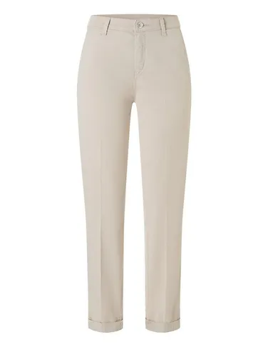 Damen Chinohose TURN UP 32 von MAC - Stylische Chinohose mit bequemem Schnitt, seitlichen Eingrifftaschen und lässigem Paspeltaschen-Design. Perfekt für einen entspannten Look.