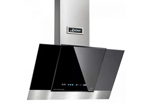 Kaiser Küchengeräte Kopffreihaube AT 8438 F ECO+Umluftset,Dunstabzugshaube, 80 cm,910 m³/h AT 8438 F ECO+Umluftset,Dunstabzugshaube, 80 cm,910 m³/h, Kaiser Dunstabzugshaube, 80 cm, Schwarz Glas Edelstahl, 910 m³/h