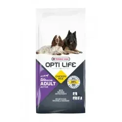 Opti Life Adult Active All Breeds mit viel Huhn & Reis Hundefutter 12,5 kg