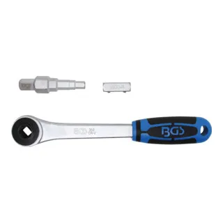 BGS Durchsteckknarre mit Adapter und Stufenschlüssel 12,5 mm (1/2