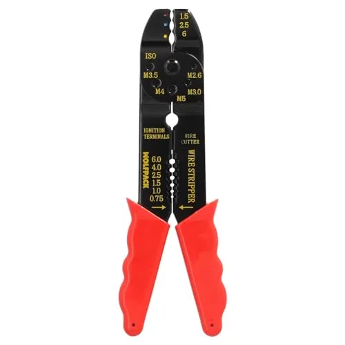 WOLFPACK LINEA PROFESIONAL Crimpzange mit Abisolierzange 195 mm.