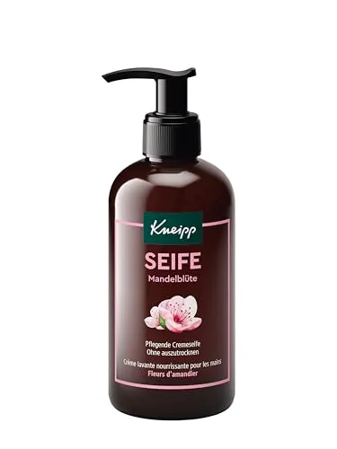 Kneipp Pflegende Cremeseife Mandelblüten, cremige Seife für eine antibakterielle Handreinigung, natürliche ätherische Öle für ein besonderes Dufterlebnis, 250 ml