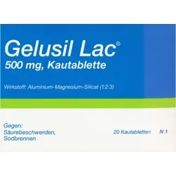 Gelusil Lac 20 ST - Arzneimittel zur Bindung von Magensäure, effektiv gegen Sodbrennen und saures Aufstoßen. Unterstützt die Therapie bei Magen- und Zwölffingerdarmgeschwüren.