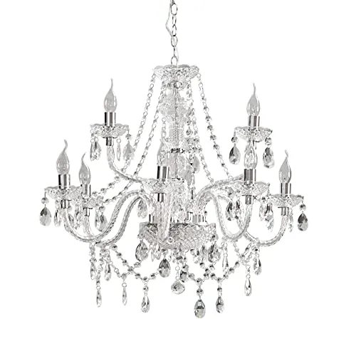 riess-ambiente Kronleuchter CRYSTAL 75cm klar in weiß von Invicta Interior