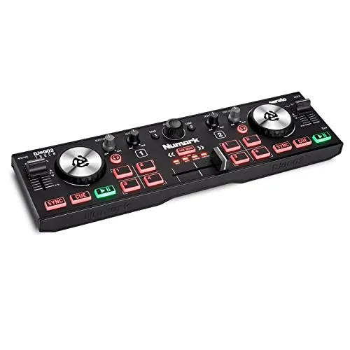 Numark DJ2Go 2 Touch B-Stock - Tragbarer DJ Controller - B-Stock DJ Controller mit touch-sensitive Jog Wheels und inkl. Serato DJ Lite, ideal für mobile DJs und Einsteiger.