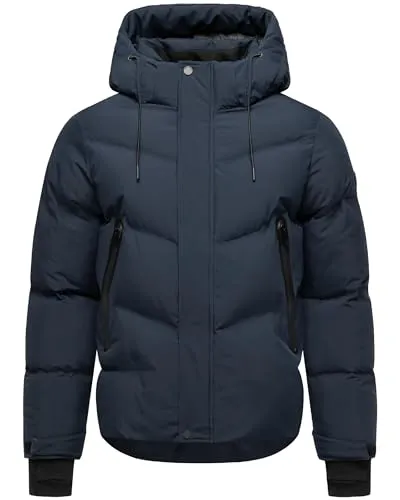 STONE HARBOUR Herren Winterjacke warme Steppjacke mit (abnehmbarer) Kapuze Livianoo XX Navy Gr. XXL