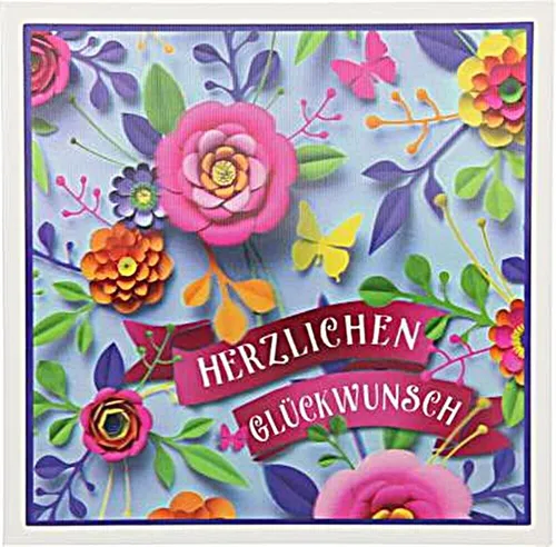 Depesche 3D Klappkarte 034 Herzlichen Glückwunsch