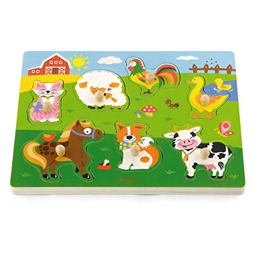 New Classic Toys SP VIG Holzpuzzle Farm (7 Teile)