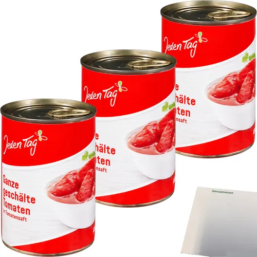 Jeden Tag Geschälte Tomaten 3er Pack 3x425ml Dose usy Block
