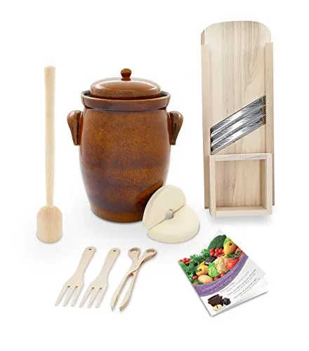 K&K Keramik Gärtopf-Set 10 Liter [Form 2] von K&K Keramik